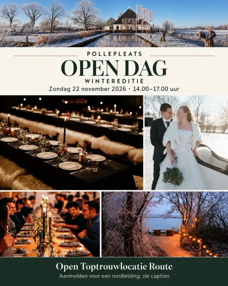 Affiche Open Dag De Pollepleats, wintereditie, zondag 22 november 2026